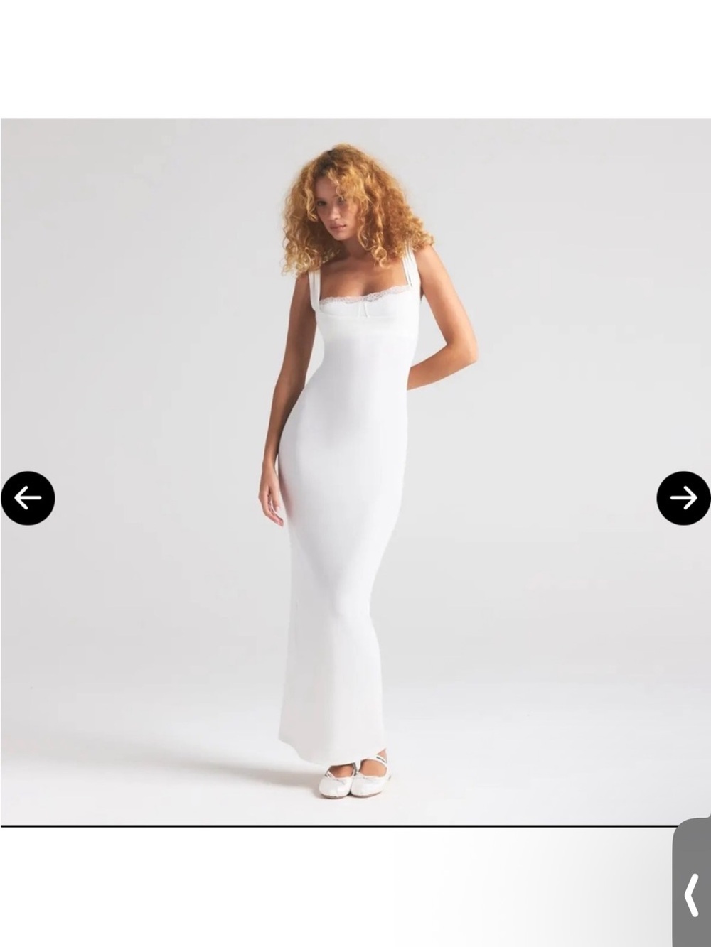 SKIMS marble soft lounge lace long dress with bralette - Picture 5 of 5
